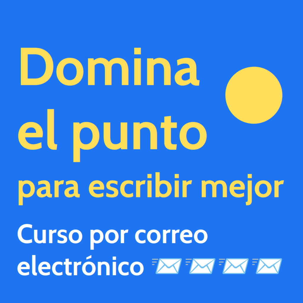 Logo de Domina el punto para escribir mejor: curso por correo electrónico
